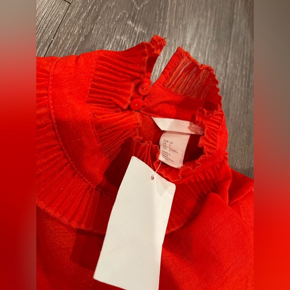 H&M Scarlet Blouse with Ruffle Trim - Picture 5 of 10